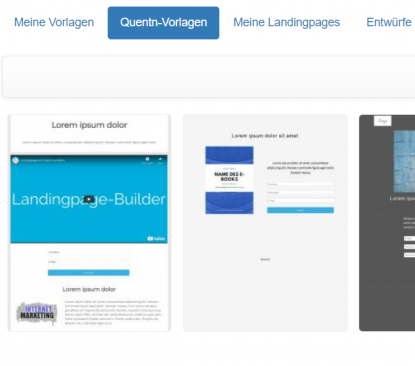 Quentn Landingpage Builder