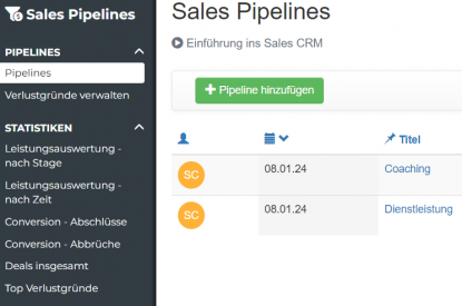 Quentn Sales Pipelines